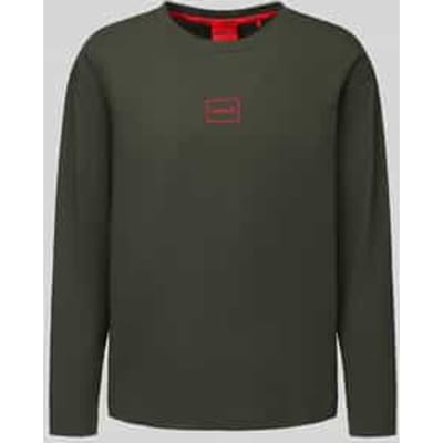 Regular fit shirt met lange mouwen van katoenmix model 'Laze Longsleeve'