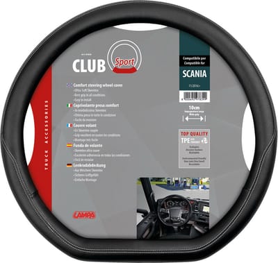 Club sport, op maat gemaakte skeentex stuurhoes | Scania G/P/R/S Serie 7 (11/2016>)