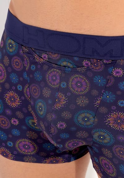 HOM - Spectra boxer briefs H01 - Navy print - mannen - 2XL