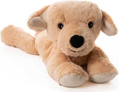 Habibi warmteknuffel hond labrador - Habibi warmie hond 32 cm - opwarmknuffel geschikt voor oven en magnetron hond - knuffel hond labrador