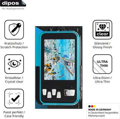 dipos – 4x Beschermfolie geschikt voor AgfaPhoto Realishot WP8000 | Krasbestendige & heldere Screenprotector Ultra-Thin