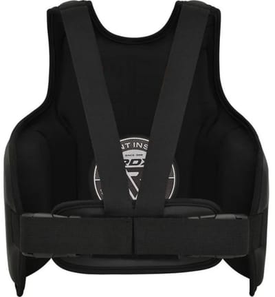 RDX Sports BORSTBESCHERMER F6 MAT ZWART met ROOD - S/M