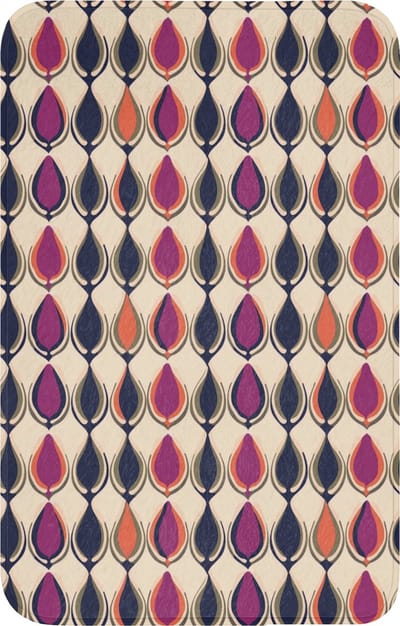 WC mat 50x80 cm - Antislip - Vintage - Retro - Kleurrijk - Toiletmat - Vloermat - Douchemat - Toilet tapijt - Toiletmatten