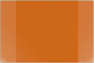 Bureauonderlegger oranje, 40 x 60 cm, met kalender en zijvakken, antislip en afwasbaar