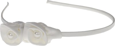 Diadeem ivoor bloemen