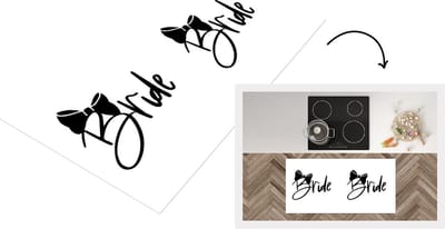 Keukenloper - Loper keuken - Bruid - Quotes - 'Bride' - Spreuken - 120x60 cm - Keukenloper vinyl
