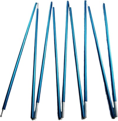 Tentstokken - Kampeerstokken - Buitenavontuur - Verstelbaar ontwerp - 85 mm dik - Blauw
