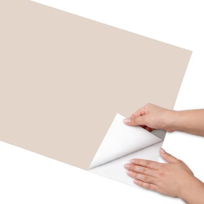 Coloray Meubel Wrap Folie - Beige Meubelfolie - 50x100 cm - Meubelfolie Zelfklevend Warm beige - Wrapfolie Keuken - Minimalist Meubelfolie - Decoratiefolie - Tafeldecoratie - Achtergronden en patronen
