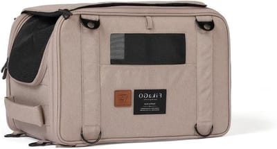 Reistas voor Honden - Draagtas Kat - Veilig Vervoer - 3-in-1 Multifunctioneel - 43x27x28 cm - Beige