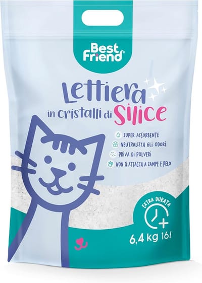 Kattenbakvulling - Siliciumkristallen - Stoffvrij en hypoallergeen - Super absorberend - Voor katten