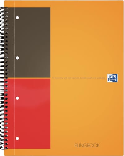Oxford INTERNATIONAL filingbook, 200 bladzijden, ft A4+, gelijnd 5 stuks