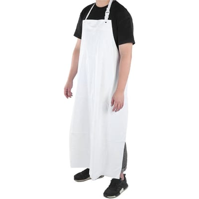 Tablier de Protection PVC Résistant aux Produits Chimiques Sécurité Vêtements de Travail Imperméable Anti-Poussière 120x90cm