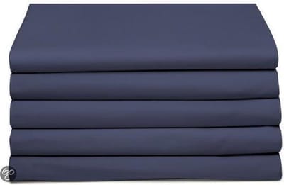 Damai - Laken - Katoen - 200x260 cm - Dark Blue