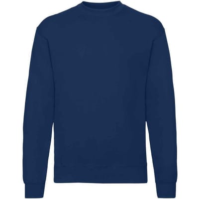 Fruit of the Loom Unisex Sweatshirt met Klassieke Schouder (Marine)