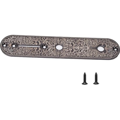 Elektrische Gitaar Control Plate Metalen Gesneden Accessoire Vervangingsonderdeel voor TL TELEZwart zwart