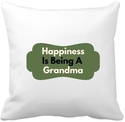 Akyol - happiness is being a grandma Kussen hoes - Oma - de liefste oma - verjaardag - cadeautje voor oma - oma artikelen - kado - geschenk - 40 bij 40 cm