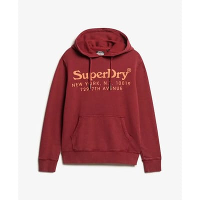 Superdry - Venue hoodie met ton sur ton logo - Heren - Hoodies