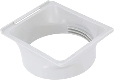 Jhubersproducts - Afvoerslangadapter - Verbinding voor airconditioning - Wit - Airco afvoerslang koppeling - Geschikt voor 150 mm slang - Verbindingss