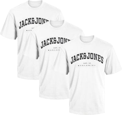Jack & Jones Heren t-shirt 3 pack Caleb Varsity