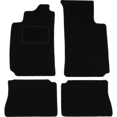 Zwarte veloursmatten voor: Renault Megane I sedan, klassieker, hatchback, grand tourer, stationwagen (1995-2002)