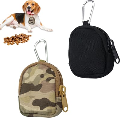 Set van 2 Draagbare Trainingszakken voor Honden, Ideaal voor Kleine Honden, Kleur: Zwart, Handig en Lichtgewicht