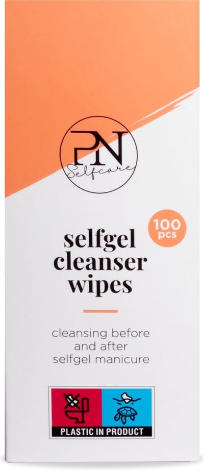 PN Selfcare - Nail Wipes - Nageldoekjes - Gellak Ontvetter - Gel Nagellak Reiniger - Kleeflaag verwijderen - 100 stuks