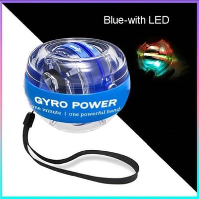 Led Gyro Power Ball Autostart Gyroscopische Polstrainer Handspierkracht Armversterker Fitnessapparatuur white