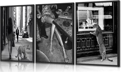 Esthetische Muurdecoratie - Trendy Posters - Slaapkamer Decoratie - Set van 3 - 61x40cm - Zwart-Wit