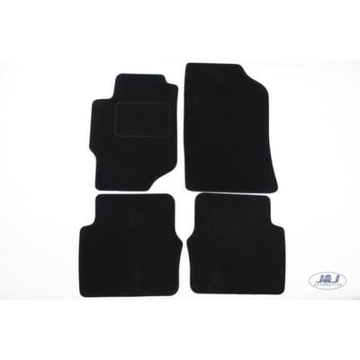 Tapis De Sol Noir Velours - J&J AUTOMOTIVE - Honda Accord 1998-2003 - Sur Mesure - Antidérapant - Imperméable noir