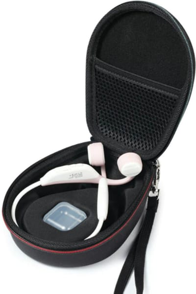 Hard Cover Case voor Aftershokz Aeropex/OpenMove/Trekz/Titanium/Air - Bluetooth Oordopjes - Hardcover Travel Opberghoes Sleeve Beschermhoes Tas Hoesje Opbergtas - Zwart