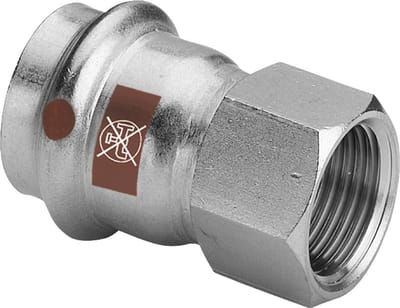 Viega Temponox-overgangsstuk, d 42mm, Rp 11/2 roestvrij staal Model 1712, 811877