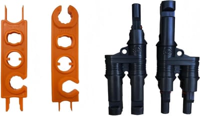 Y-stekker Zonnepanelen - Parallelle Connector - Zonnepanelen Verbinden - TÜV-gecertificeerd - 14 AWG tot 10 AWG - Zwart