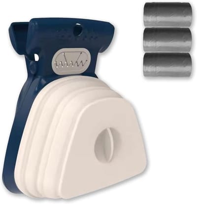 Hond Pooper Scooper - Poep Schep - Honden Uitlaten - Uitschuifbaar Ontwerp - 17.78 x 15.24 x 6.35 cm - Blauw