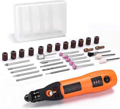 Draadloos Multitool Set met 3 Variabele Toerentallen en 31 Accessoires voor Schuren en Frezen
