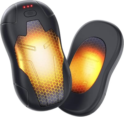 Oplaadbare handwarmers 2 stuks - Dubbelzijdige verwarming, 10000 mAh, Geschikt voor buiten, reizen en kamperen