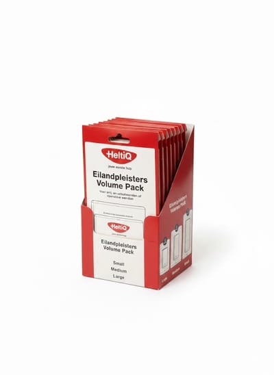 HeltiQ Eilandpleisters Volume Pack - Omdoos - 8 x 6 stuks - Voordeelverpakking