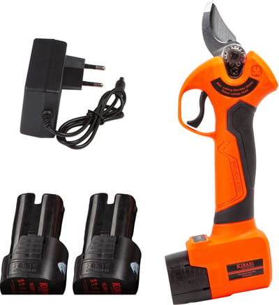 Kibani Accu Takkenschaar 16.8V - met extra 1500mAh Accu - Elektrische Snoeischaar - Bloemenschaar - Electrisch - Klein - Op Accu - 25 mm