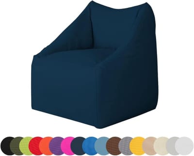 Zitzak - Vloerkussen Fauteuil - Buiten Ontspannen - Waterdicht Polyester - Groot - Donkerblauw