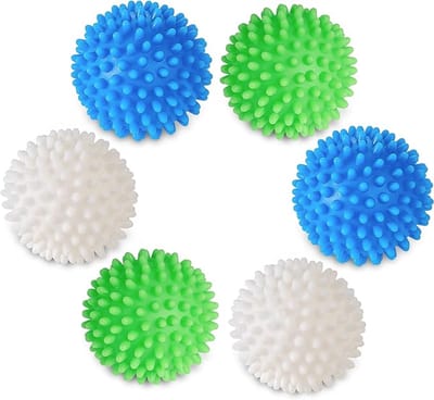 Famanu Wasbal, Drogerballen, Herbruikbare Wasmachinebal voor Huishoudelijke Wasreiniging - Verpakking van 6 Ballen