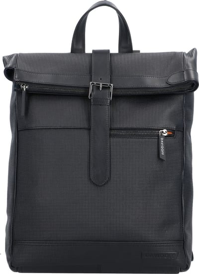 Davidoff Paris Dagrugzak Leer 38 cm Laptop compartiment - 41cm (17 duim) - schwarz