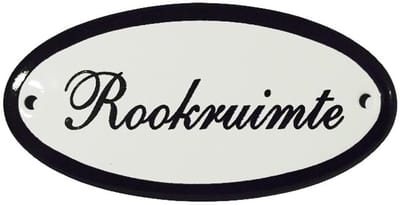 Deurbord Rookruimte