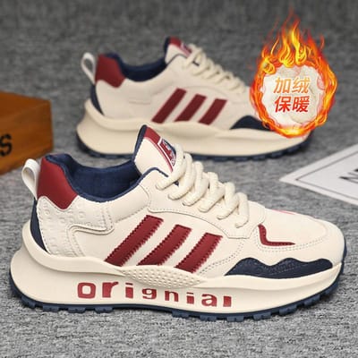Nieuwe Winter Herenschoenen Modieuze en Trendy Schoenen voor Heren Comfortabel en Lichtgewicht Lage Top Trendy Papa Koude Plakkerige Herenschoenen 41