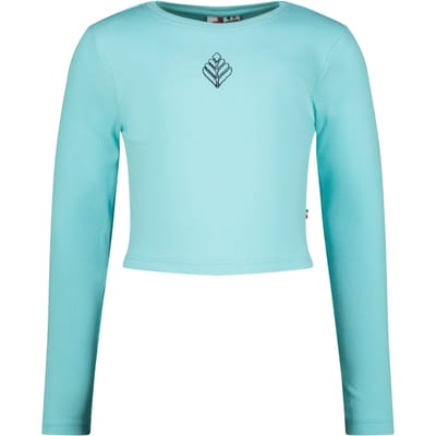Vingino Girls G-basic-crop Rib Longsleeve T-shirt Artic Blue Taglia: 14 | Camicie Outlet | kids | Blu