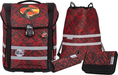 McNeill Schooltas Ergo Perfecto Schoolbag Set 5-delig Zack Zwart