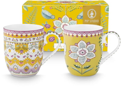 Pip Studio - Lily & Lotus Yellow - Mokken S 200ml - Vaatwasserbestendig