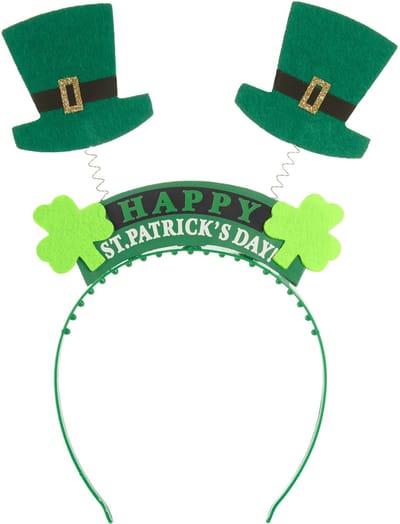 dressforfun - St. Patrick’s Day Hoofddeksel tekst met cilinders - verkleedkleding kostuum halloween verkleden feestkleding carnavalskleding carnaval feestkledij partykleding - 302545