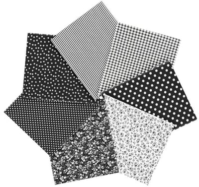 Katoen Stof Patchwork Bundel 7 Stuks 50 x 50 cm – Ideaal voor DIY Naaien en Quilten