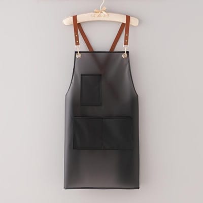 Tablier TPU Imperméable et Résistant à l'Huile Tabliers Tendance Restaurant Animalerie Salon de Coiffure Uniforme de Travail pour Homme et Femme Fournitures de Cuisine Ménagère One size noir