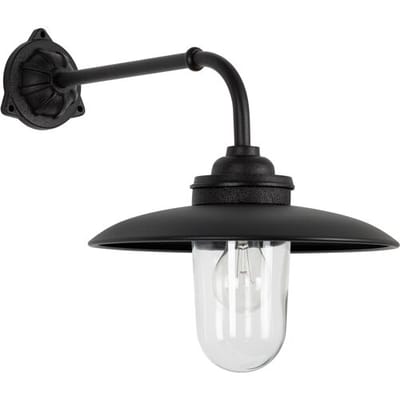 KS Verlichting wandlamp - Provence - E27 - Klassiek - gietijzer - Aluminium - zwart