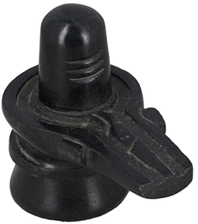 Shiva Lingam Idol - Zwarte Marmer Standbeeld voor Thuis en Kantoor